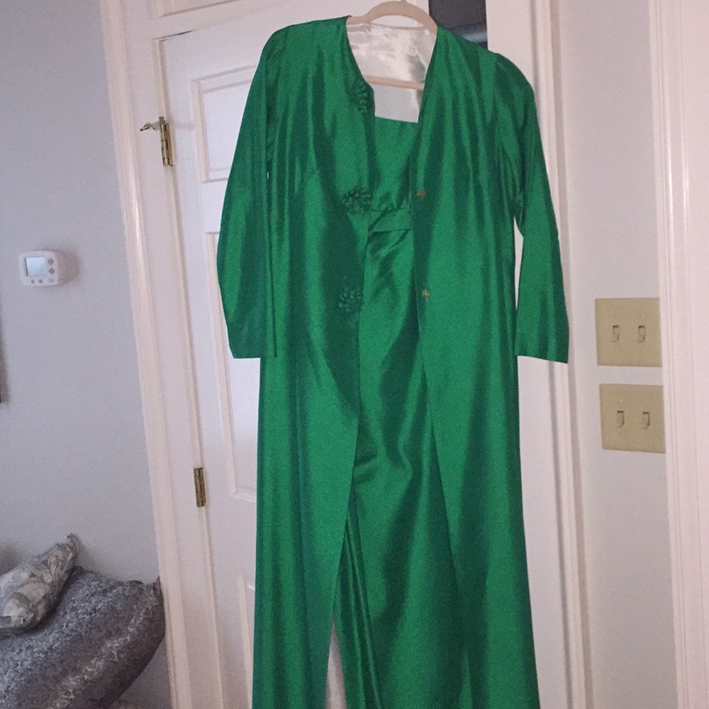 Evening gown and coat